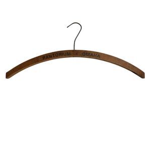 1900’s Pantorium Dry Cleaning Dyeing Omaha Wooden Rustic Clothes Hanger Advert